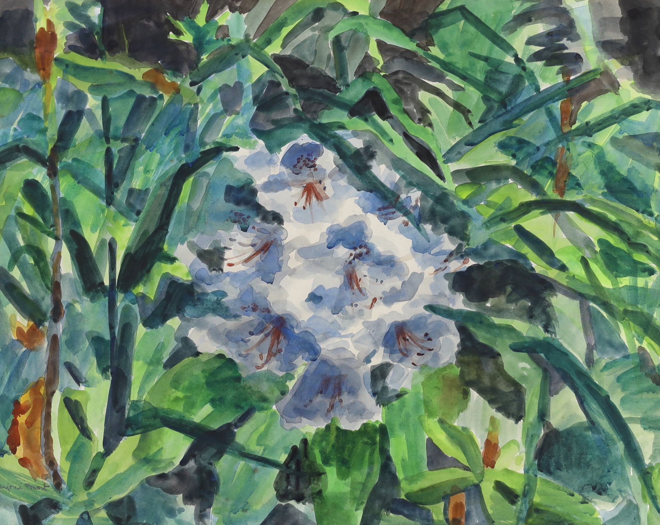 Marjorie Mort (1906-1989), watercolour, Study of flowers, signed, 50 x 40cm